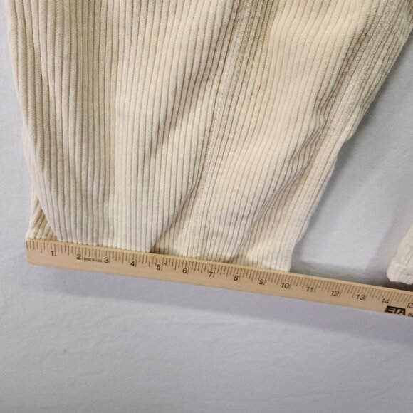 Urban Outfitters BDG Pants Corduroy Size 29 Cargo Wide Leg Baggy Yellow Ivory - Picture 10 of 13